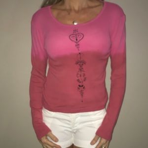 Cute pink long sleeved T-shirt
